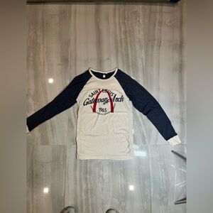 MV Sport Navy and White Casual Button Down Shirt